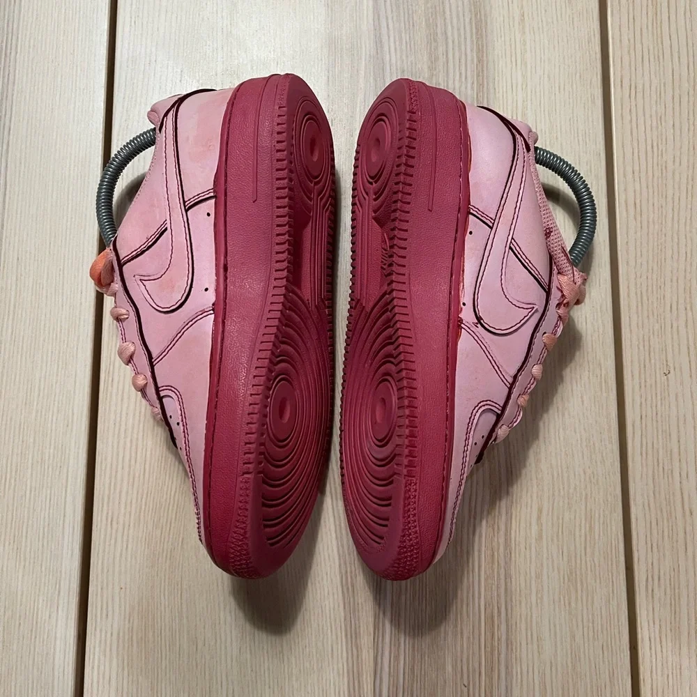 Nike Air Force 1 AF1 Custom “Red‎ Velvet” Shoes DH2920-111 4Y